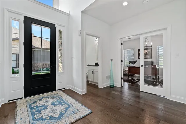 wooden floor and a livingroom with furniture