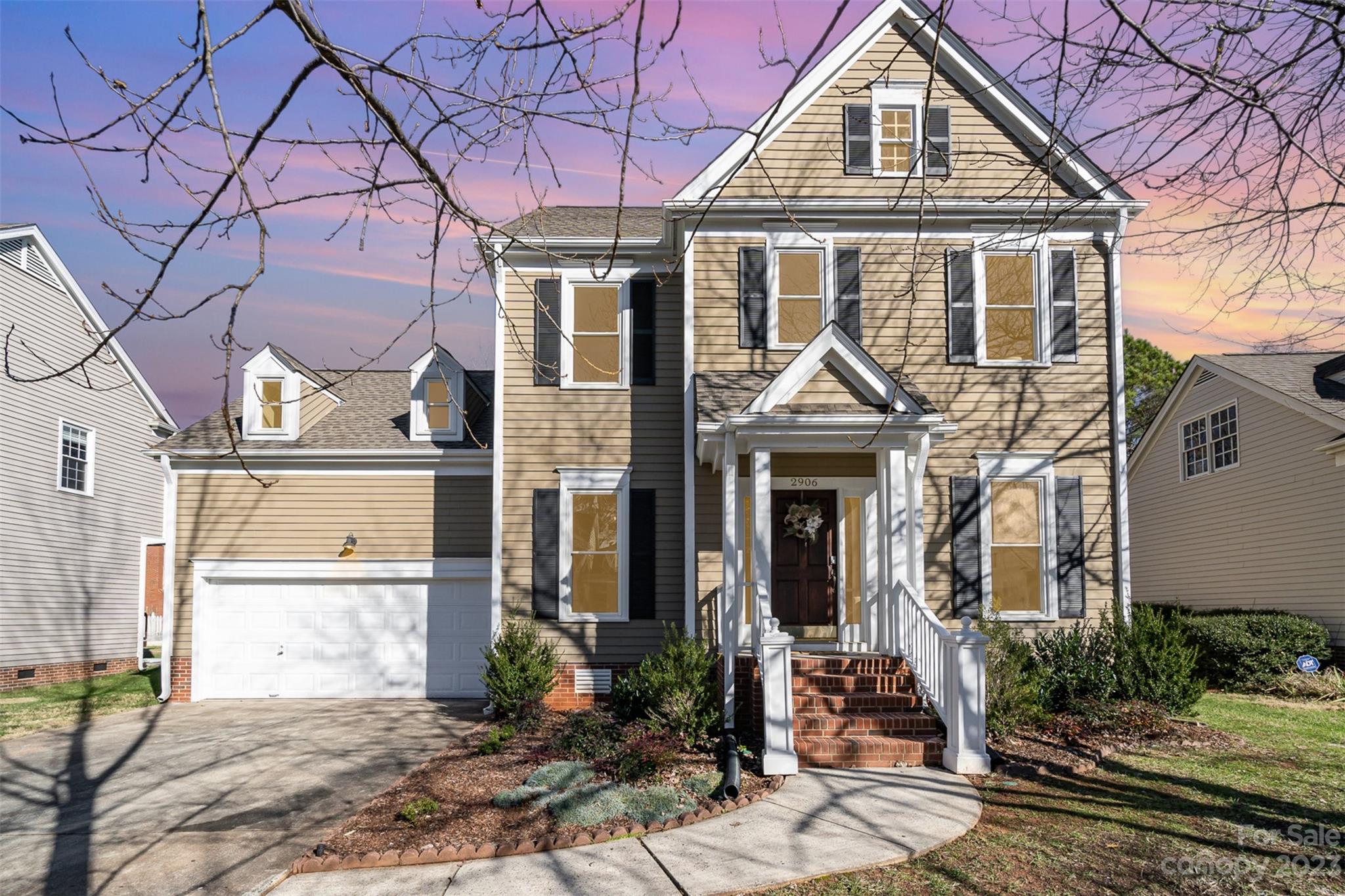 2906 Saintfield Place Charlotte, NC 28270 - Photo 33 of 37 a front view of a house with a yard