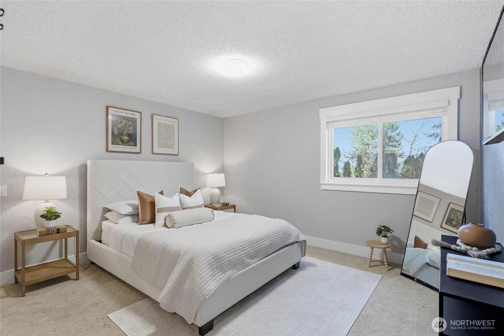 13011 Seattle Hill Road Snohomish, WA 98296 - Photo 12 of 40 a bedroom with a bed a table and a window
