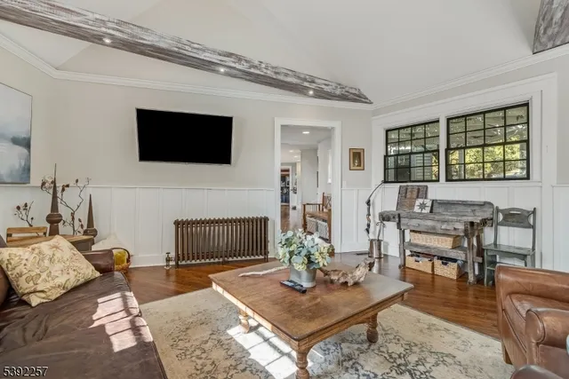 a room with furniture and window