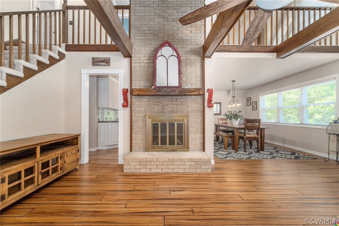 16001 Beach Road Chesterfield, VA 23838 - Photo 7 of 27 a view of a livingroom with furniture and a fireplace