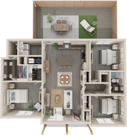 $1,769 | 7711 Longmire Road, Unit 2, Conroe, TX 77304