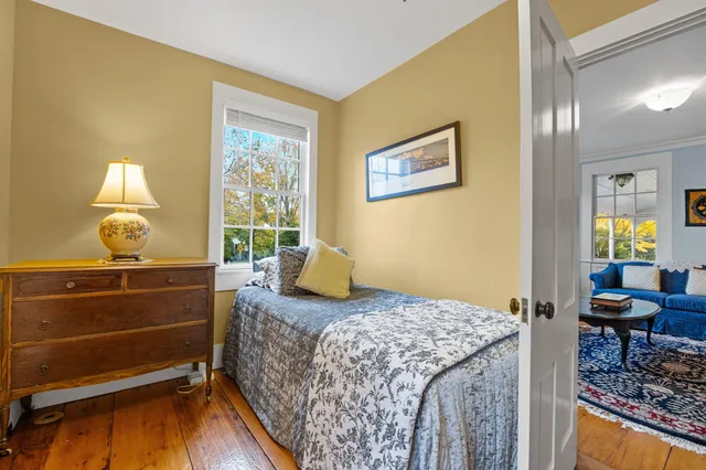 a picture of a bench in front of door