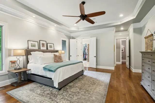 a view of a hallway with closet and entryway