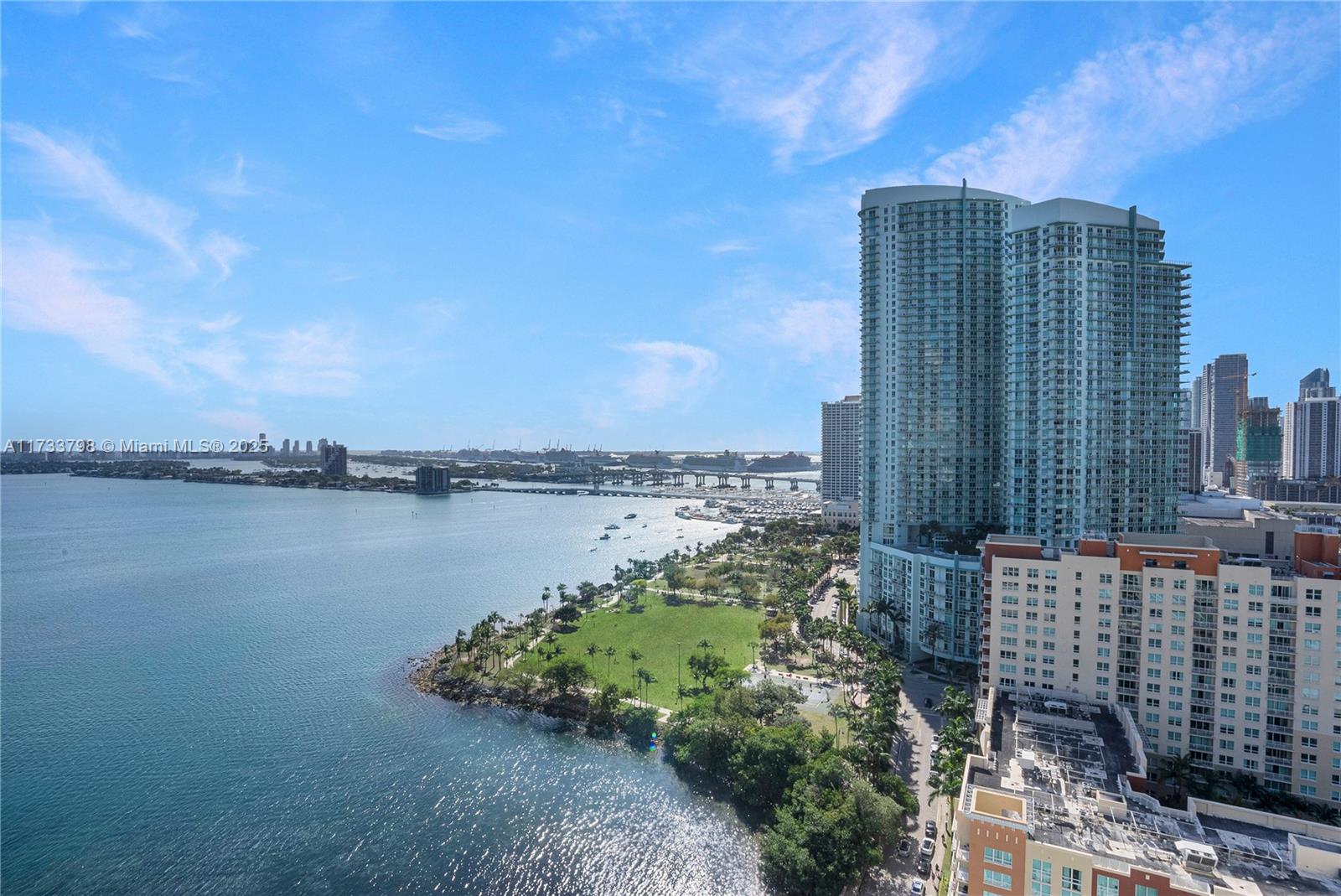 2020 North Bayshore Drive, Unit 2302 Miami, FL 33137 - Photo 12 of 57 a view of a city with tall buildings