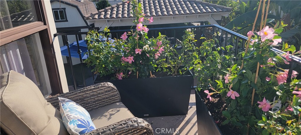 34283 Via Lopez Dana Point, CA 92624 - Photo 21 of 36 Large Garden Horizon Ocean & Sunset View Balcony off Primary Bedroom Suite w/2 Swivel Rockers