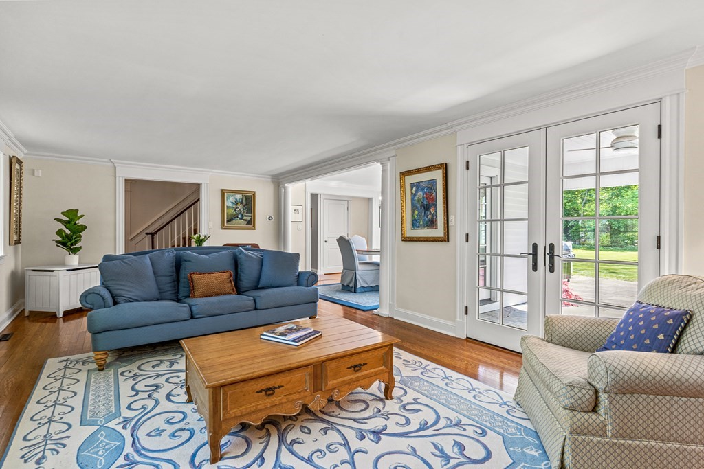 3 Ordway Road Wellesley, MA 02481 - Photo 12 of 38 a living room with furniture wooden floor and a large window