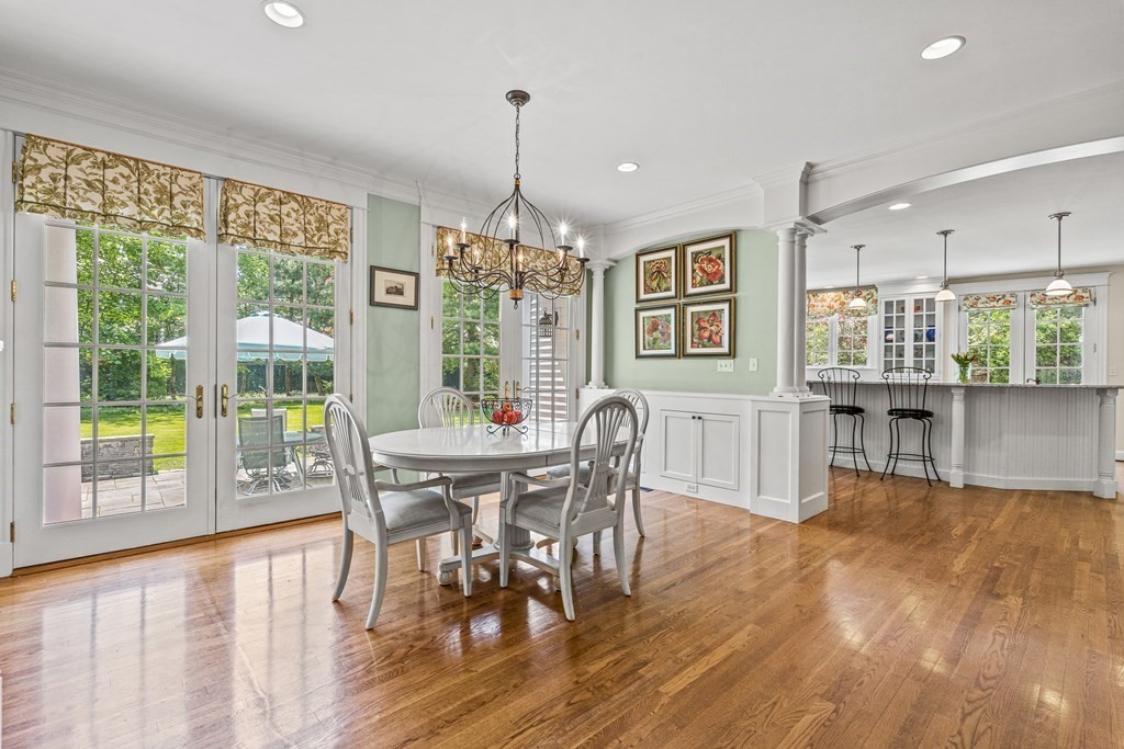 3 Ordway Road Wellesley, MA 02481 - Photo 15 of 38 a dining room with furniture window wooden floor