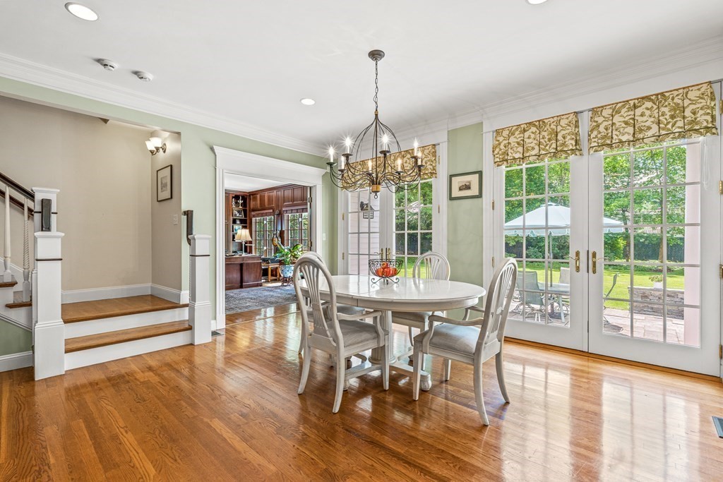 3 Ordway Road Wellesley, MA 02481 - Photo 22 of 38 a view of a dining room with furniture wooden floor and livingroom view