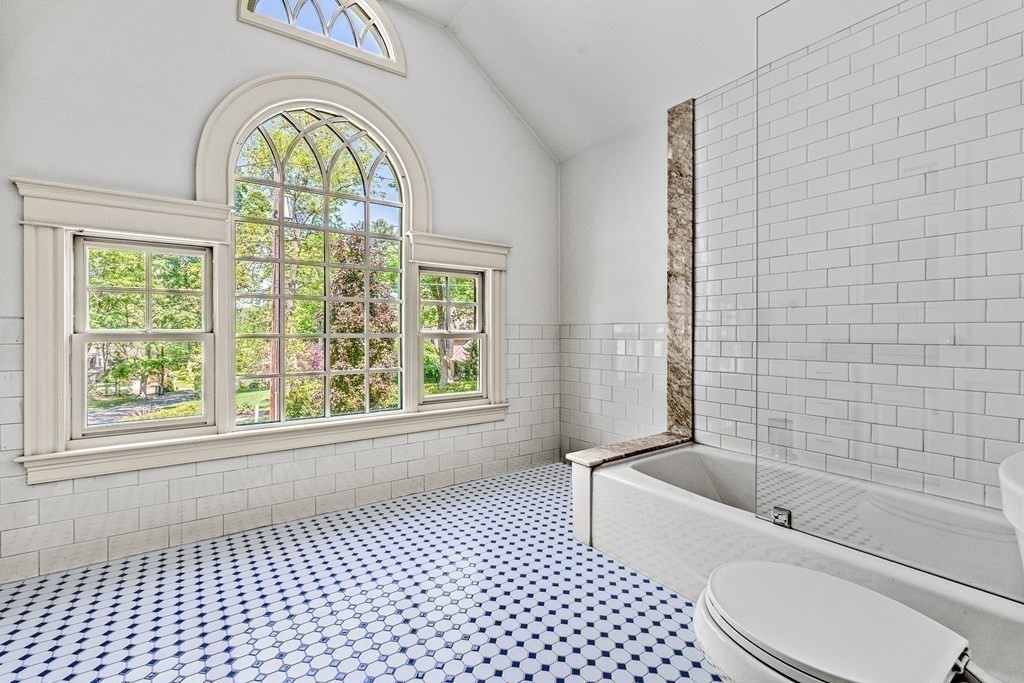 3 Ordway Road Wellesley, MA 02481 - Photo 35 of 38 a bathroom with a bathtub windows and a shower