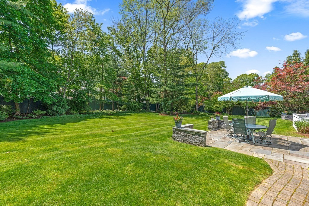 3 Ordway Road Wellesley, MA 02481 - Photo 7 of 38 a view of a garden with sitting area