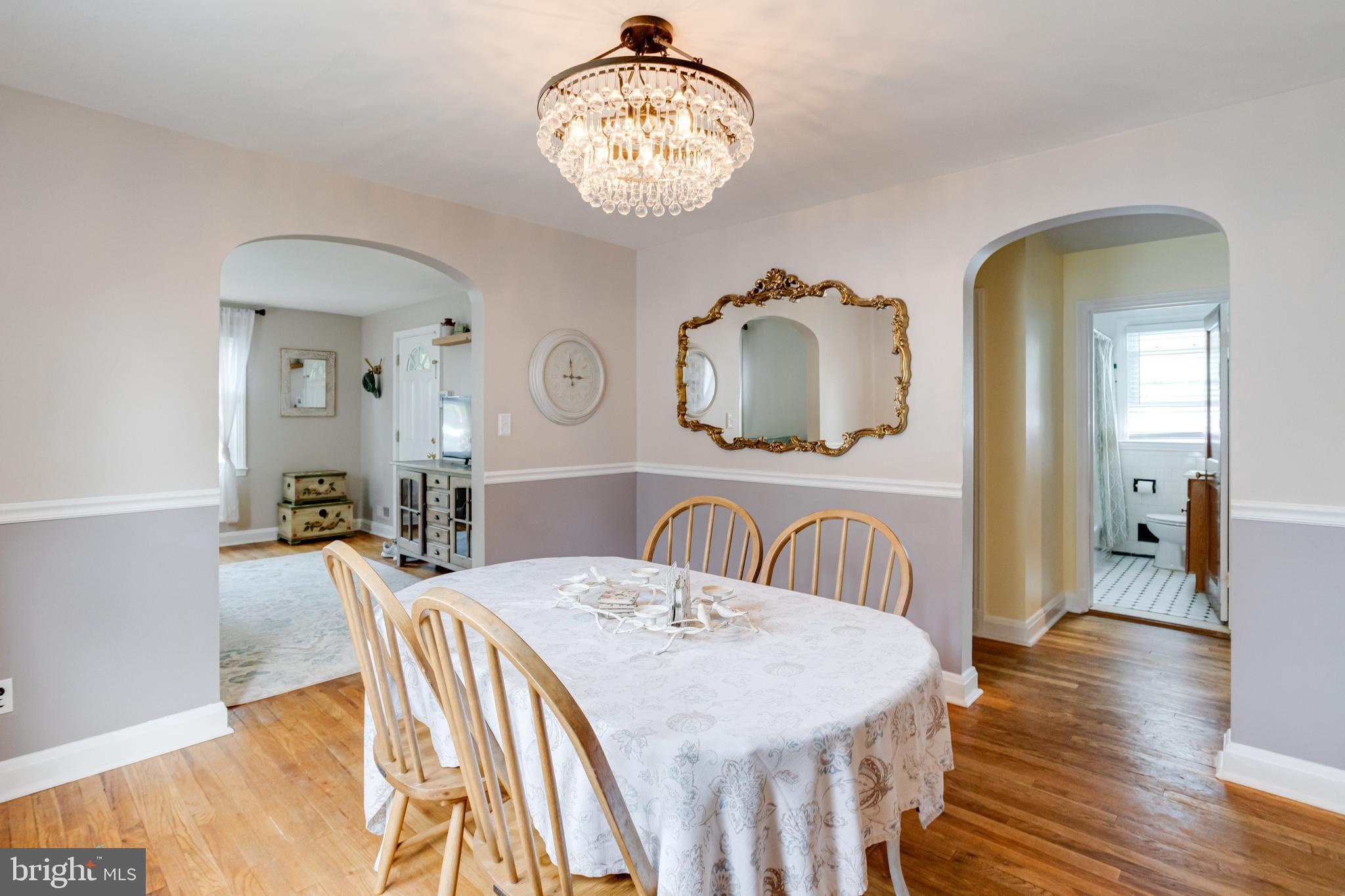 8307 Avondale Road Parkville, MD 21234 - Photo 12 of 44 Dining Room with Hardwood Floors