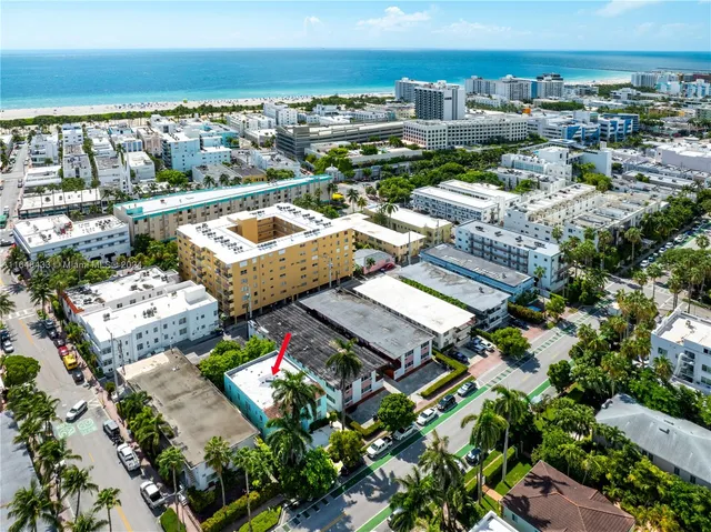 an aerial view of multiple house