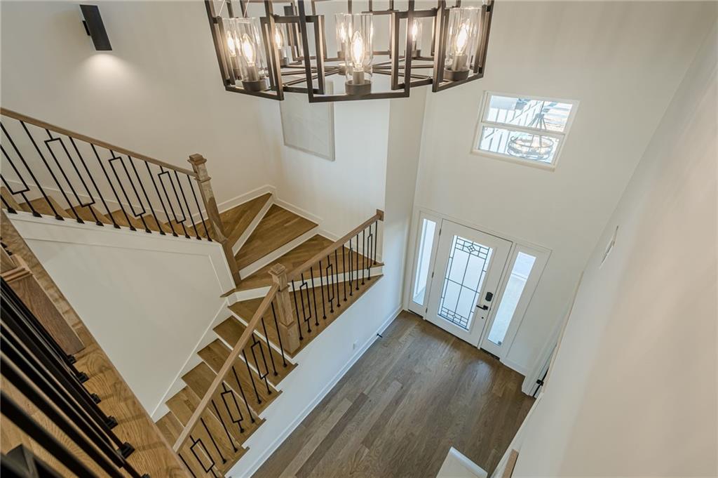 5249 Moon Road Powder Springs, GA 30127 - Photo 9 of 43 a view of entryway and hall with wooden floor