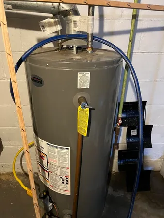 a view of water heater room