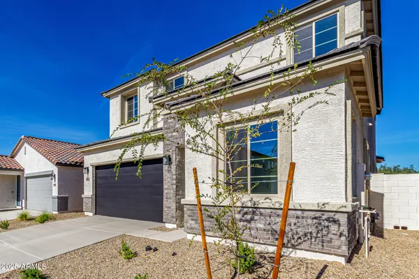 a front view of a building