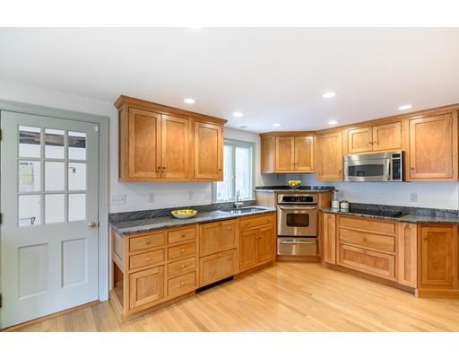 17 Towne Road Boxford, MA 01921 - Photo 4 of 28 a large kitchen with stainless steel appliances granite countertop a stove a sink and a microwave