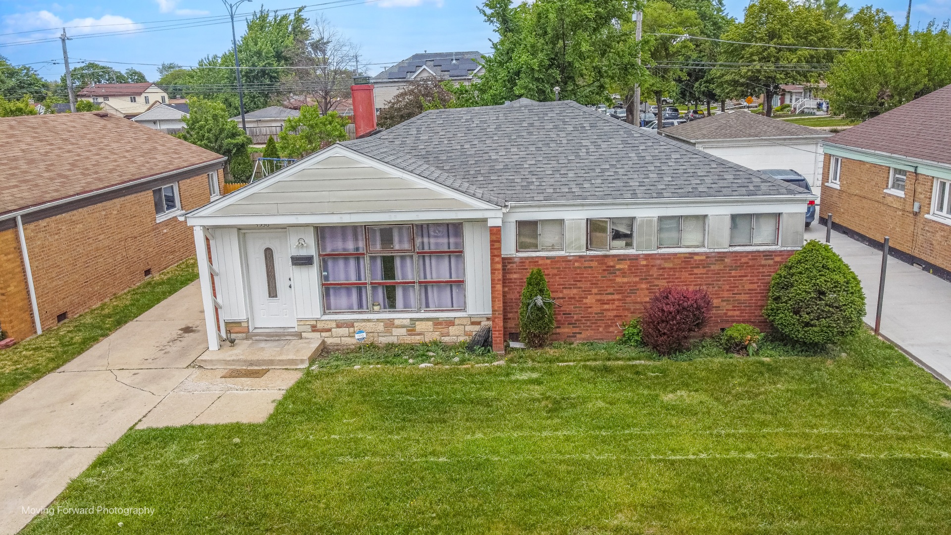 a view of outdoor space yard and front view of a house