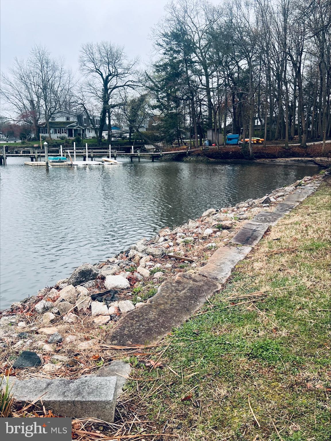 a view of a lake with trees