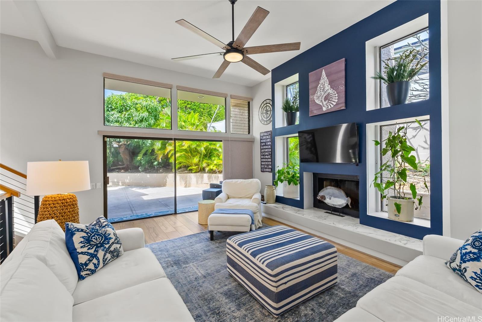 1868 Kihi Street Honolulu, HI 96821 - Photo 5 of 20 a living room with furniture fireplace and a large window