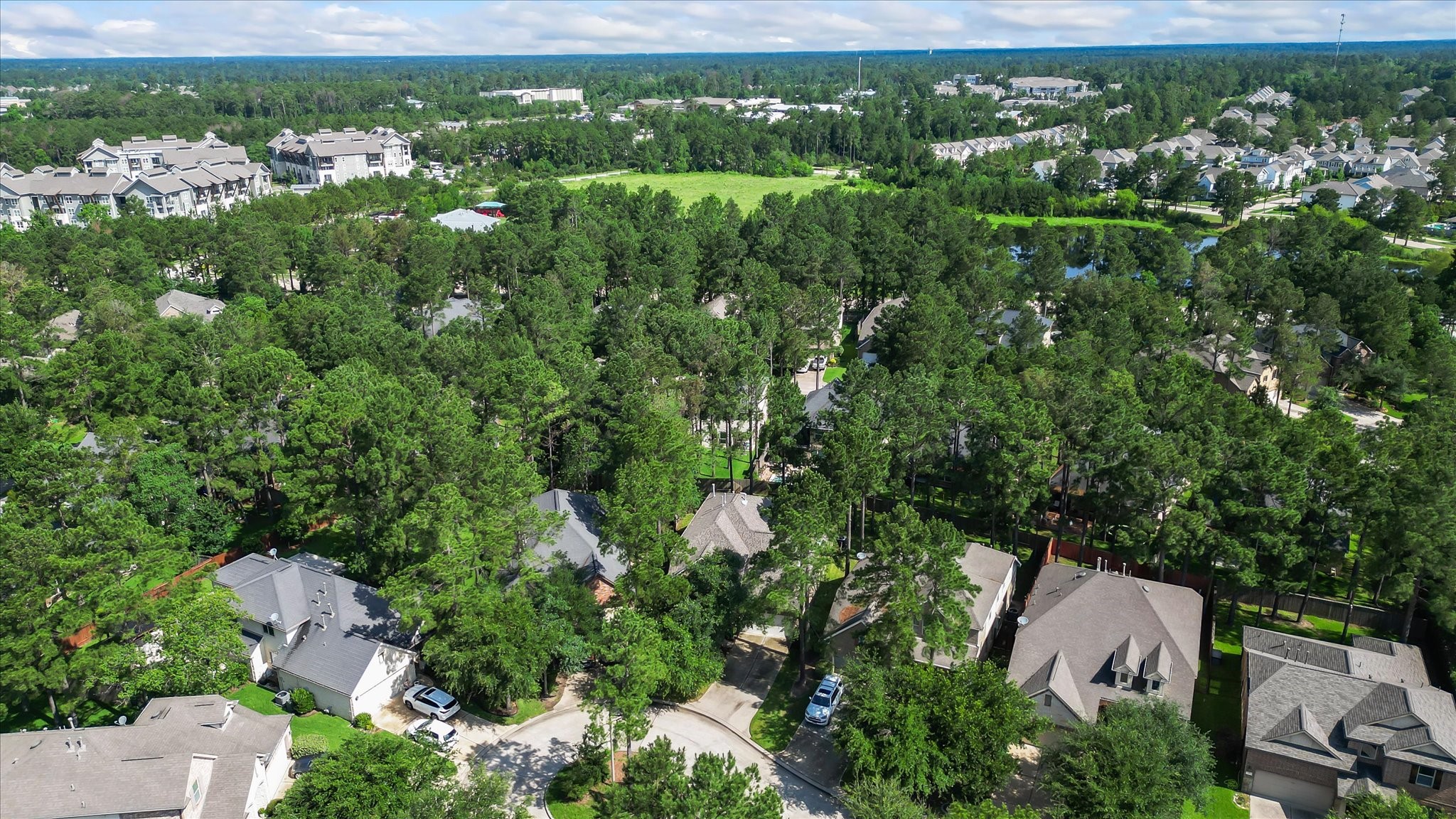 14 Painted Post Place Spring, TX 77389 - Photo 2 of 43 an aerial view of residential houses with outdoor space and trees
