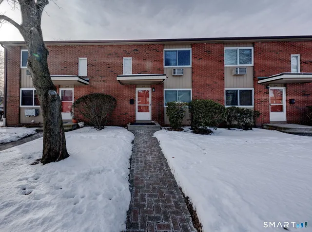 a front view of a house