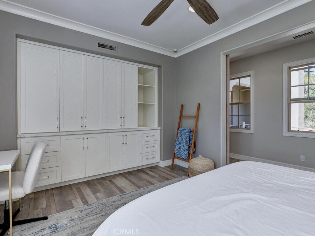 1 Lennox Court Ladera Ranch, CA 92694 - Photo 45 of 68 This cute bedroom is spacious - with barn doors - and all secondary bedrooms upstairs, include built-in closets/cabinetry.