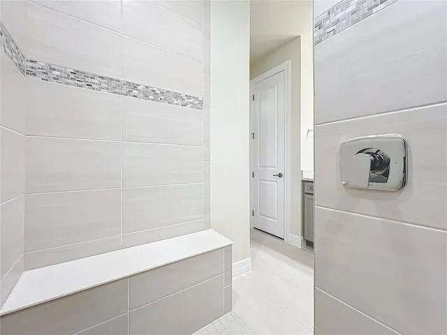 a view of a room and a lake view