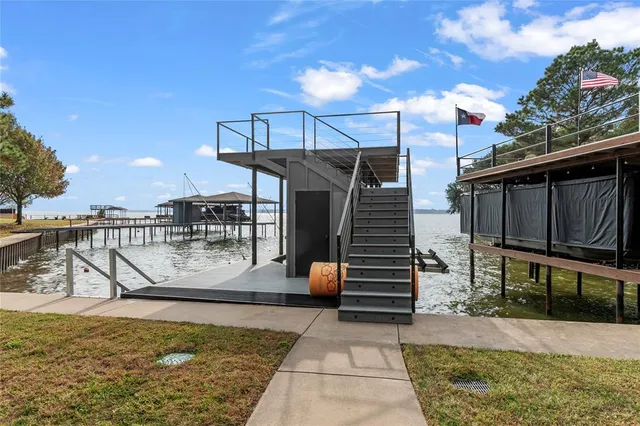 a view of a backyard of a house
