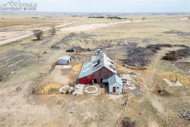 a view of a park with trees