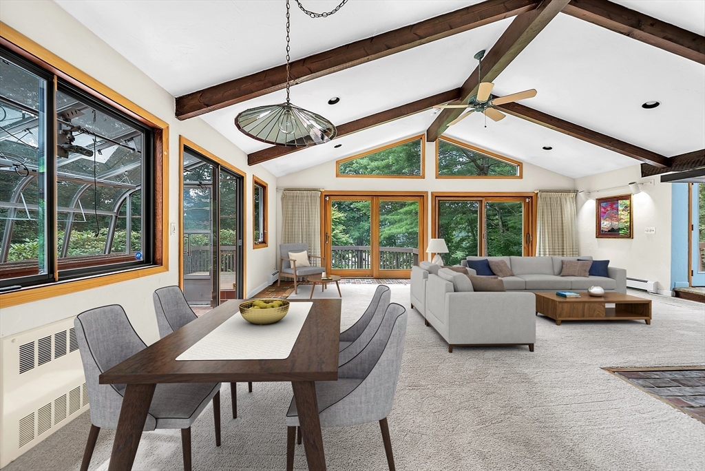 57 South Street Natick, MA 01760 - Photo 8 of 36 a living room with furniture and a large window