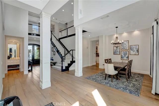 a view of swimming pool with seating space