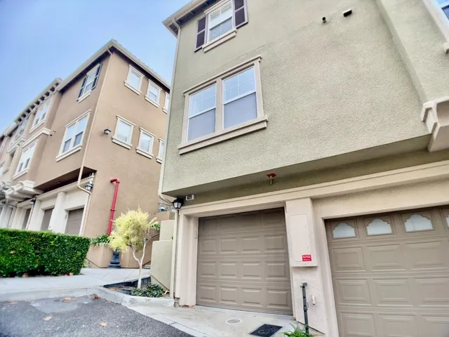 a front view of a building