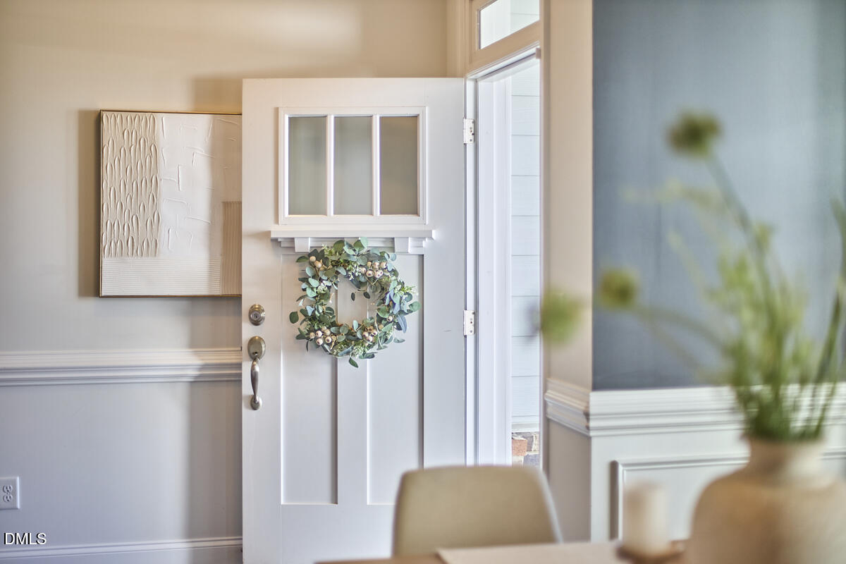 8600 Rowan Oak Court Wake Forest, NC 27587 - Photo 3 of 42 a view of entryway with wooden floor