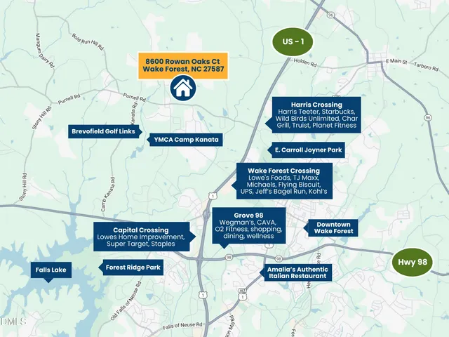 $659,000 | 8600 Rowan Oak Court, Wake Forest, NC 27587