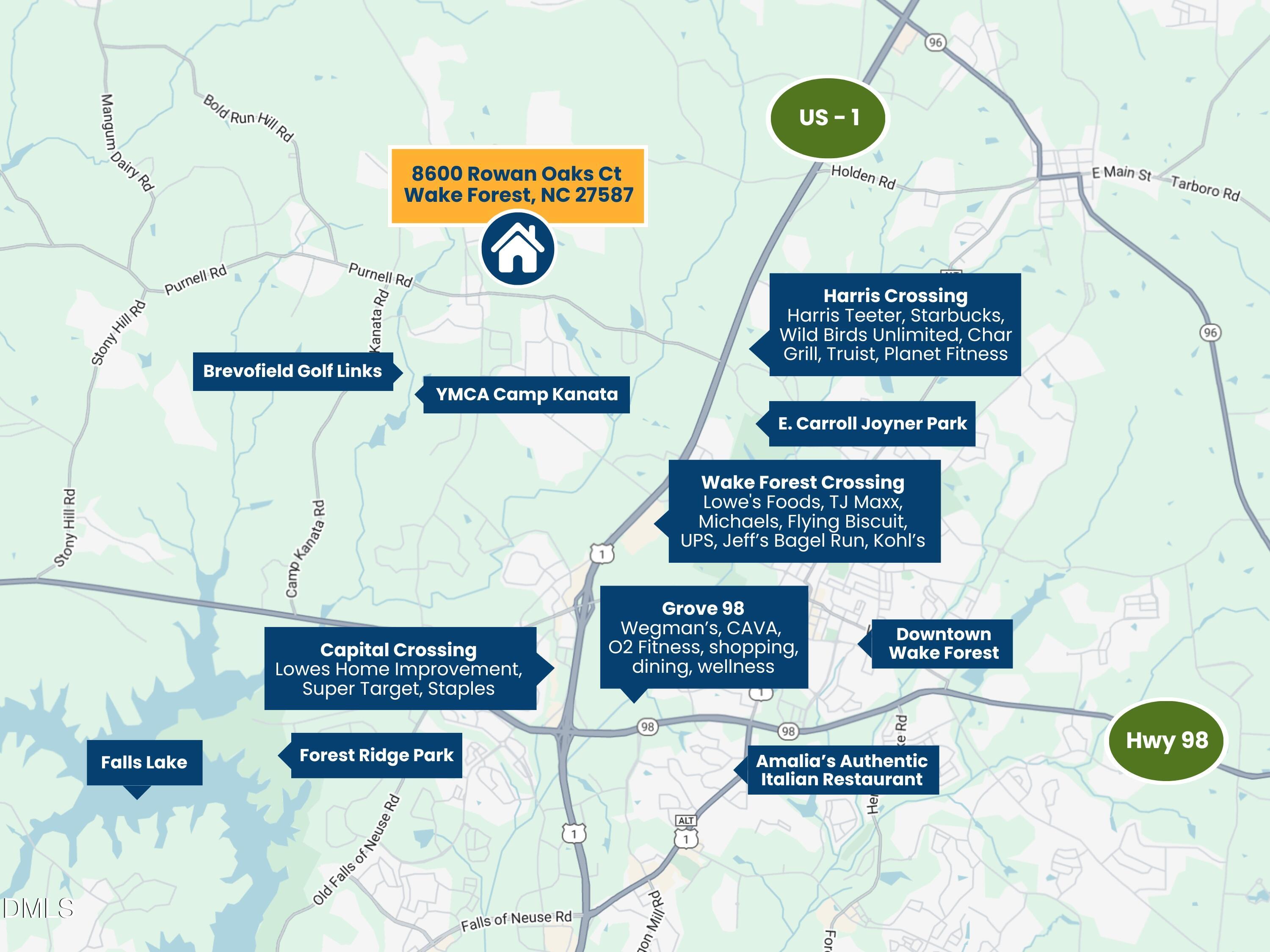 8600 Rowan Oak Court Wake Forest, NC 27587 - Photo 41 of 42 a view of a sign board