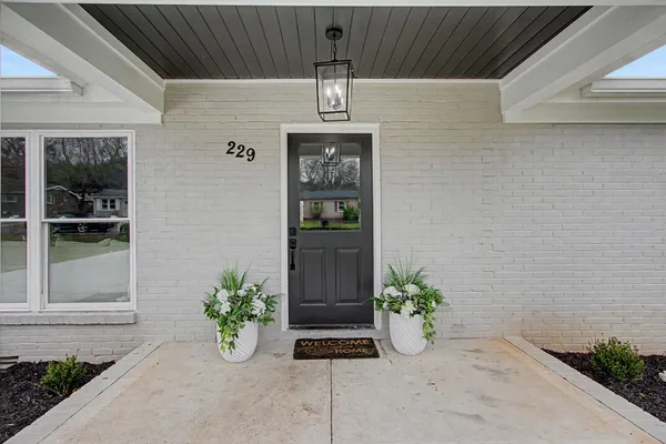a view of front door of house