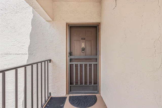 a view of front door