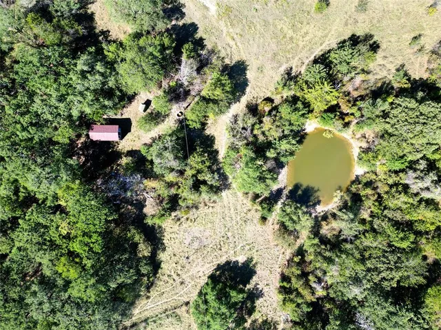 a view of a water pond with green space