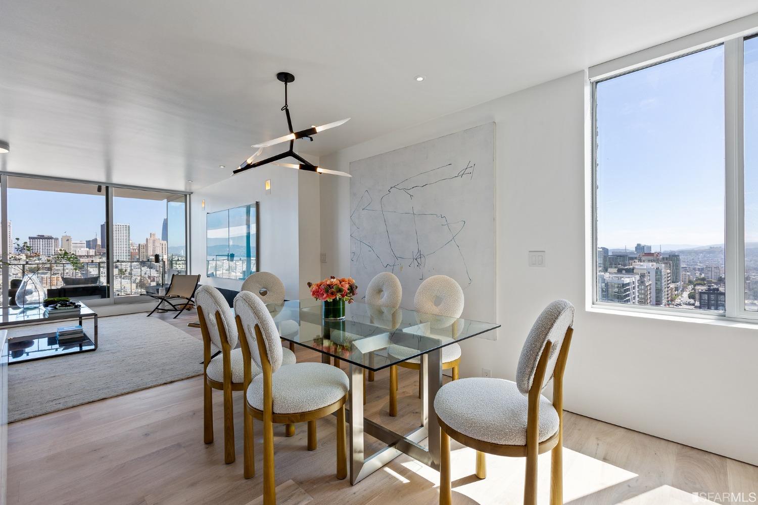 1835 Franklin Street, Unit 1601 San Francisco, CA 94109 - Photo 21 of 37 a dining room with furniture and window