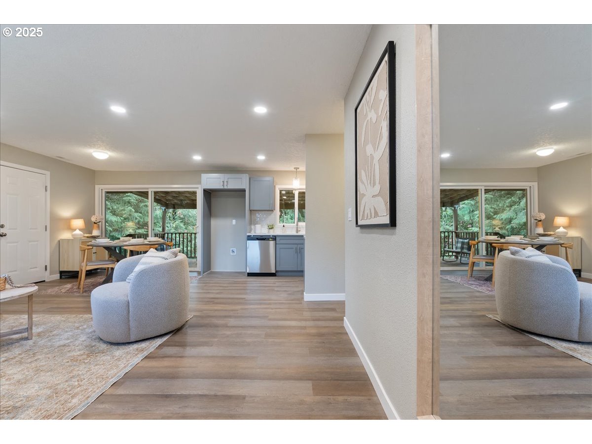 32900 Southeast Colorado Road Sandy, OR 97055 - Photo 4 of 38 a living room with furniture and a wooden floor
