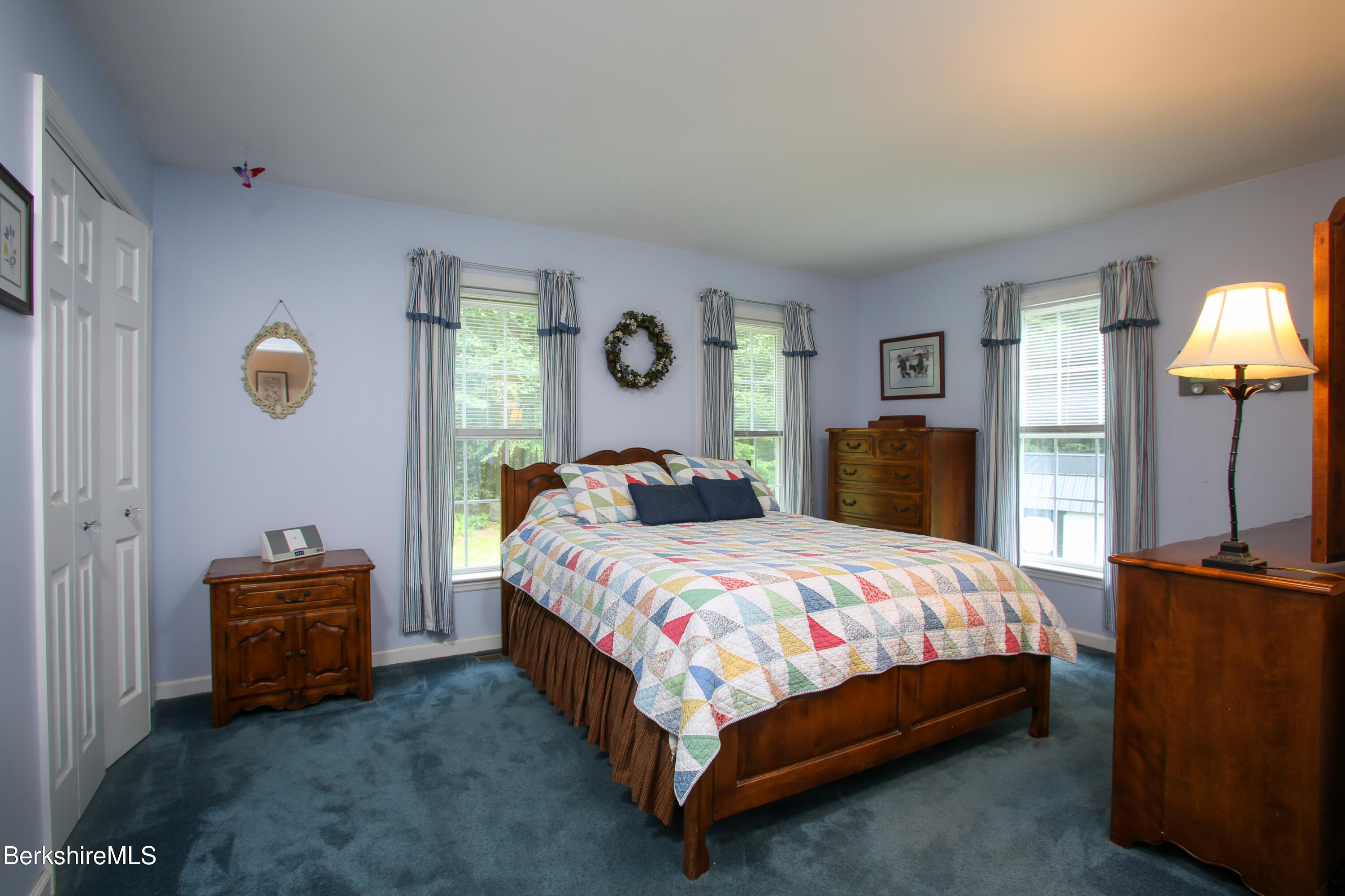 201 Ford Hill Road Rowe, MA 01367 - Photo 11 of 34 a bedroom with a bed and a television