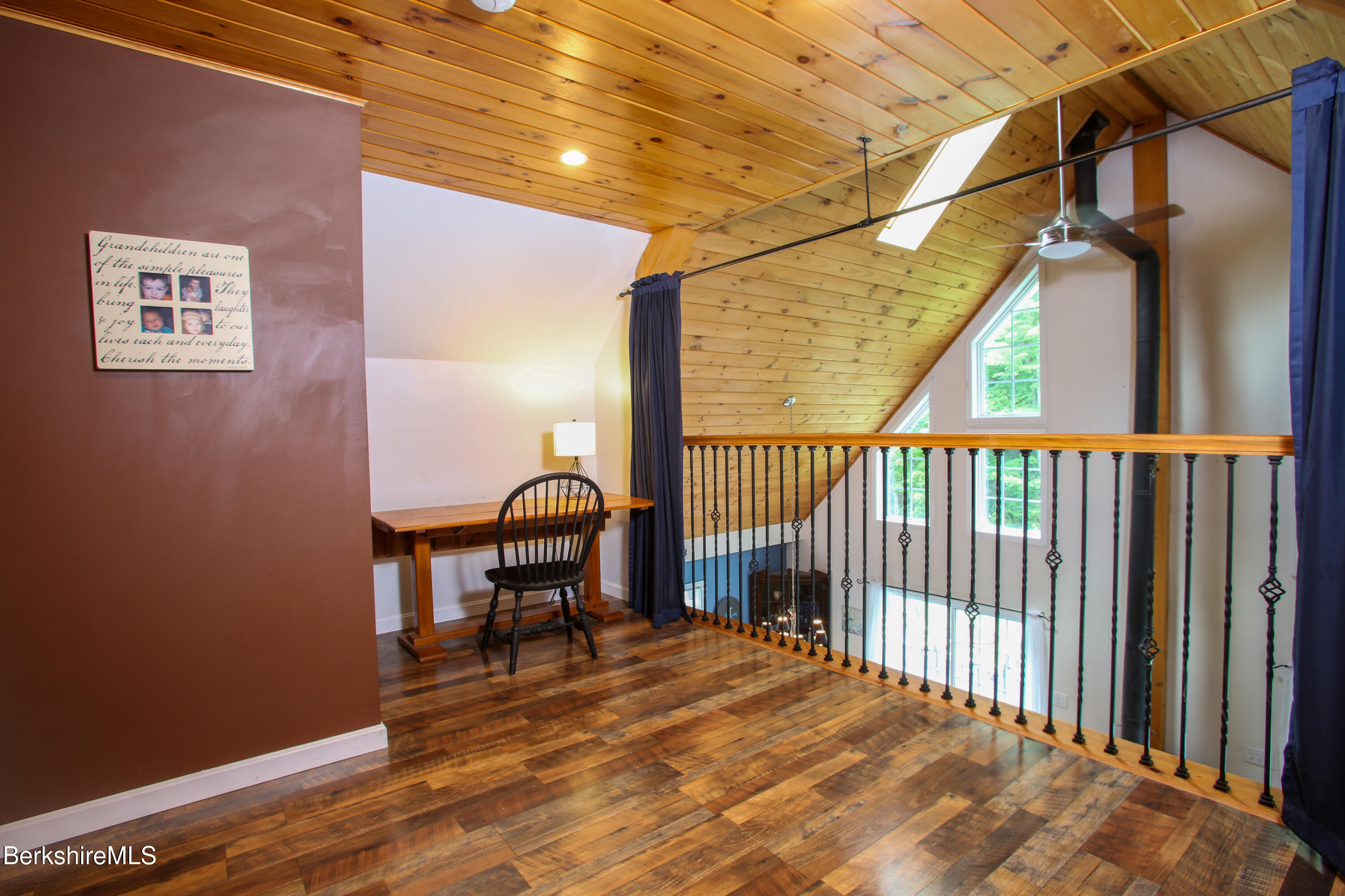 201 Ford Hill Road Rowe, MA 01367 - Photo 19 of 34 a view of a balcony with wooden floor