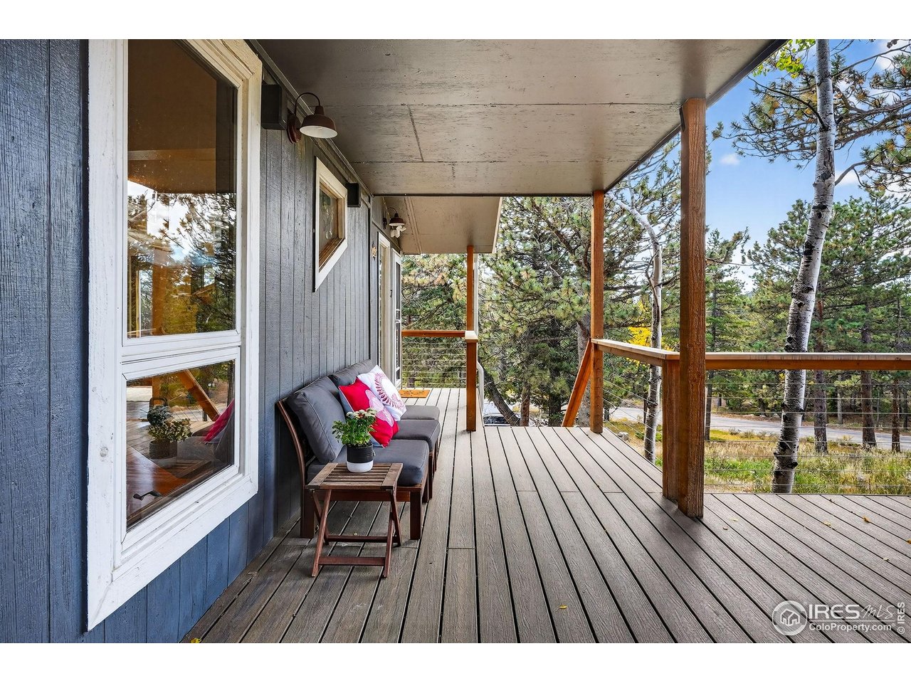 1707 Ridge Road Nederland, CO 80466 - Photo 5 of 50 South-facing Trex deck and cable railing