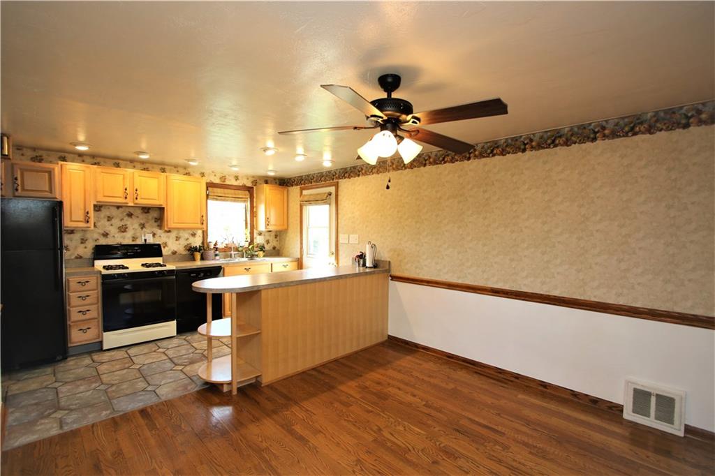 5319 Highgrove Road Whitehall, PA 15236 - Photo 9 of 24 Spacious Open Kitchen & Dining Room area w/ Recessed Lighting & Attractive Ceiling Fan Light