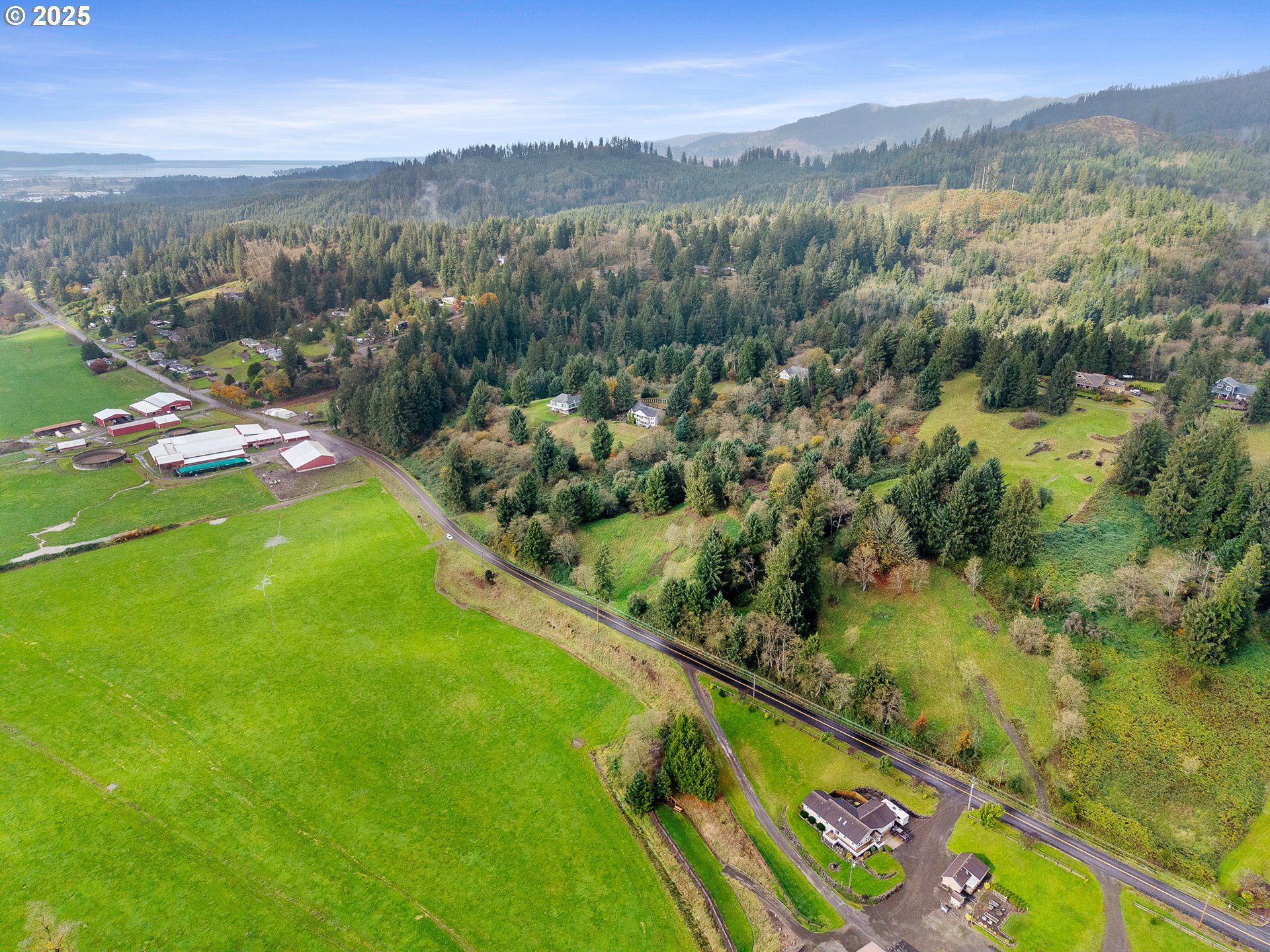 502 Sollie Smith Road North Tillamook, OR 97141 - Photo 5 of 7 a view of a lush green hillside and a mountain view