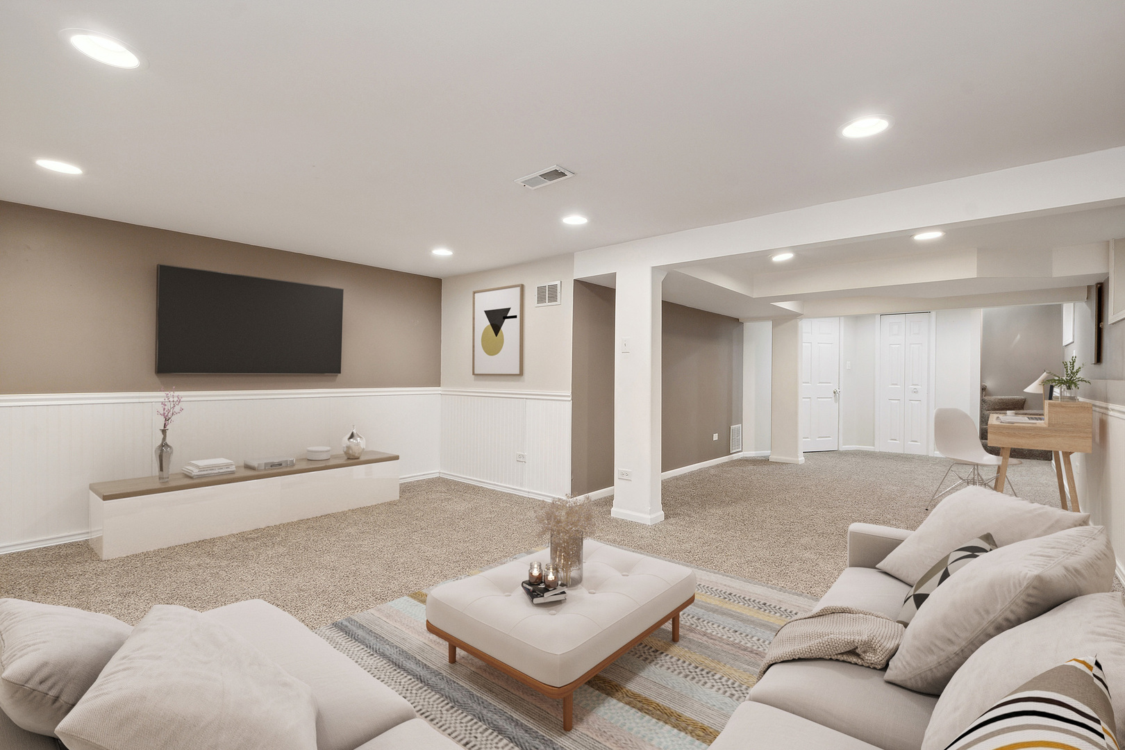 509 Hawthorne Road Frankfort, IL 60423 - Photo 23 of 36 a living room with furniture and a flat screen tv