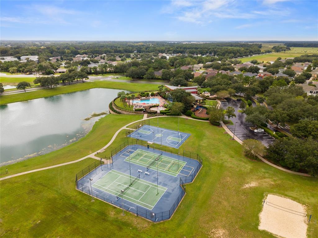 4683 Southwest 40th Place Ocala, FL 34474 - Photo 39 of 43 an aerial view of tennis court
