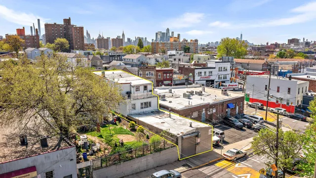 a view of a house with a large windows