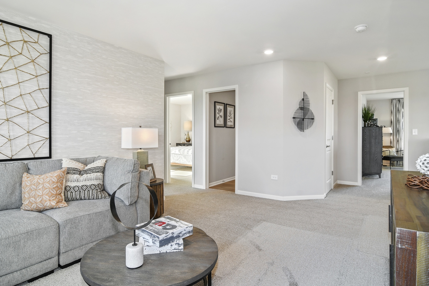 16249 Longcommon Lane Plainfield, IL 60586 - Photo 12 of 27 a living room with furniture and wooden floor
